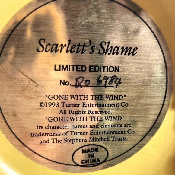 Figurine dome Scarletts Shame Gone With The Wind Limited Edition - Picture 3 of 4